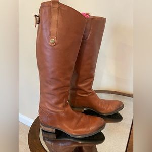 Sam Edelman Penny Boot Wide Calf 7.5 Whiskey Color Brown